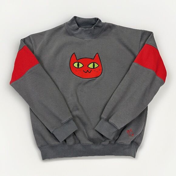 🛑SOLD🛑Steady Hands Marceline Cat-Unisex Large Sweatshirt Adventure Time Fan - Picture 2 of 10